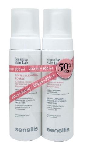 Valomosios veido putos Sensilis Gentle Cleansing Mousse Duplo, 400 ml, 2 vnt.
