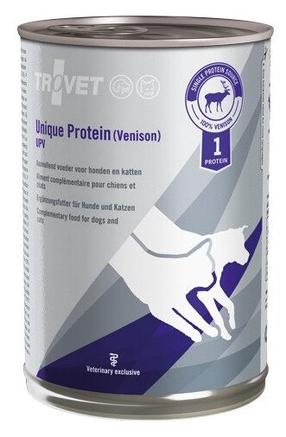 Mitrā kaķu barība Trovet Unique Protein Venison, brieža gaļa, 0.4 kg