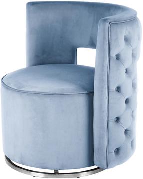Krėslas Kayoom Beverly 125, žydra sp., 66.5 cm x 74 cm x 77.5 cm