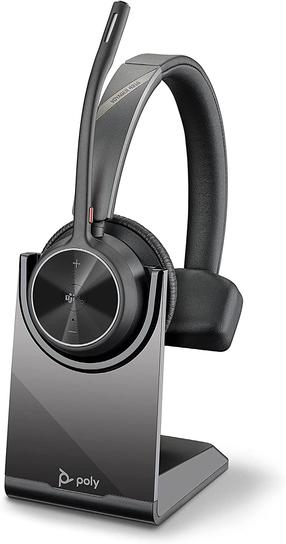 Juhtmeta kõrvaklapid Plantronics Voyager 4310 UC with Charge Stand, must v.