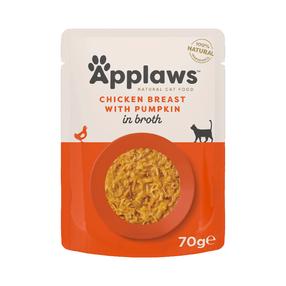 Kassi märgtoit Applaws Chicken Breast with Pumpkin in Broth, kanaliha, 0.07 kg