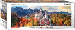 Dėlionė Eurographics Neuschwanstein Castle In Autumn 6010-5444, 99 cm x 33 cm, 1000 vnt., įvairių spalvų