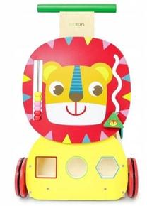 Vaikiškas stumdukas - vaikštynė EcoToys Lion, 47.5 cm, įvairių spalvų