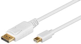 Vads Goobay Displayport, Mini Displayport, 2 m, balta krās.