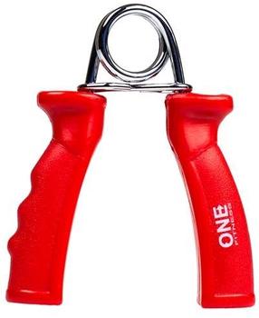 Ручной эспандер One Fitness PZ04, 12.5 см, 0.3 кг, красный цв., 2 шт.
