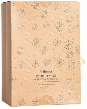 Домашний ароматизатор, "адвент-календарь" Homla Santa's Selections Christmas, 24 шт. Коричневатый цв.