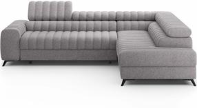 Kampinė sofa Kanedo, tamsiai pilka sp., dešininė, 204 x 269 cm x 86 cm