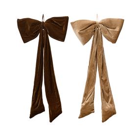 Eglutės žaisliukas Decoris Bow Plush, ruda sp./(spalva/dizainas parenkami atsitiktine tvarka), poliesteris