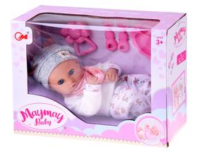 Lelle - jaundzimušais ar aksesuāriem Baby MayMay, 32 cm, balta krās.