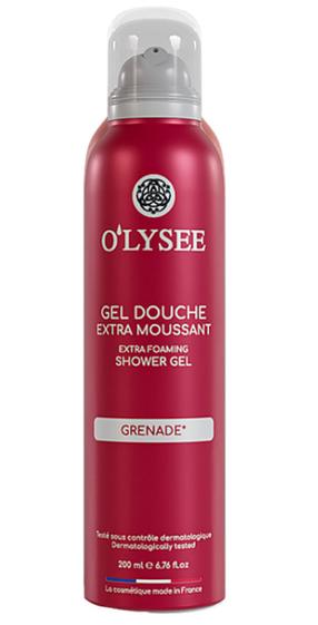 Ķermeņa mazgāšanās putas, želeja O'Lysee Grenade, 200 ml