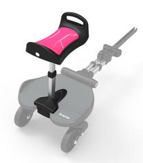 Papildoma kėdutė vyresniam vaikui Bumprider Seat, juoda sp./rožinė sp.