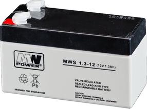 UPS аккумулятор MPL Power Elektro MWS 1.3-12, 1.3 Ач