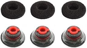 Ausu uzgaļi Poly Ear Tips Kit For Wireless Headset, melna krās., 3 gab.