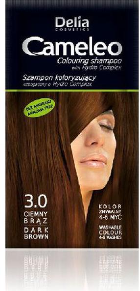 Toniseeriv šampoon Delia Cosmetics Cameleo, tumepruun v., 3.0, 40 ml