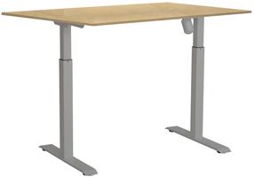 Kompiuterio stalas reguliuojamo aukščio Sun-Flex EasyDesk Adapt I, 160 cm x 80 cm, 70 - 118 cm, balta sp./beržo sp./tamsiai pilka sp.