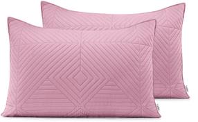 Pagalvės užvalkalas Restilo Softa, sidabro/šviesiai rožinė, 70 cm x 50 cm, 2 vnt.