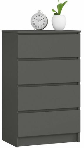 Kumode Akord Furniture Factory K60 KOMMK604SZGRAPK, grafīta krās., 99 cm x 40 cm x 60 cm