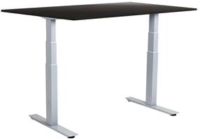 Компьютерный стол регулируемая высота Sun-Flex EasyDesk Adapt VI, 160 см x 80 см, 62 - 127 см, алюминиевый цв./черный цв.