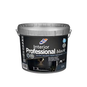 Дисперсионная краска Rilak Interior Professional Black, черный цв., 3.6 л