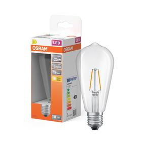 Лампочка Osram LED, E27, теплый белый цв., E27, 1.8 Вт, 250 лм