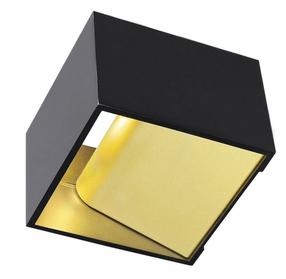 Valgusti seinale SLV Logs 1000638, LED, 2000 - 3000 °K, 1 x 11 W, kuldne v./must v. / must v.