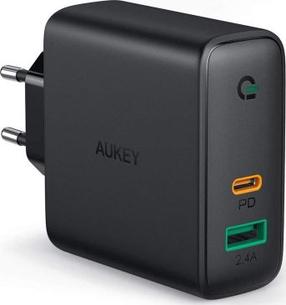 Adapter Aukey PA-D3, USB Type C/USB Type A, must v., 60 W