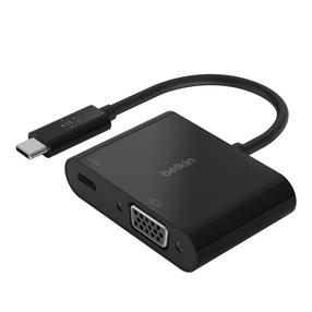 Adapteris Belkin Hub Usb 3.2 Gen 1 USB Type-C, VGA, juoda sp.