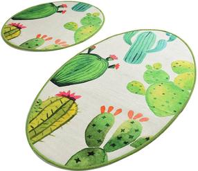 Комплект ковриков для ванны Foutastic Kaktüs 359CHL2217, многоцветный, 100 см x 60 см