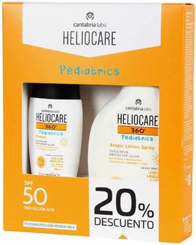 Päevituse hoolduskreem keha jaoks/tooted näole Cantabria Labs Heliocare 360° Pediatrics 2-pack SPF50+, 300 ml