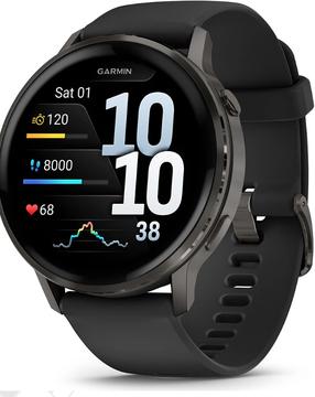 Išmanusis laikrodis Garmin Venu 4 45mm 010-03014-00, juoda sp.