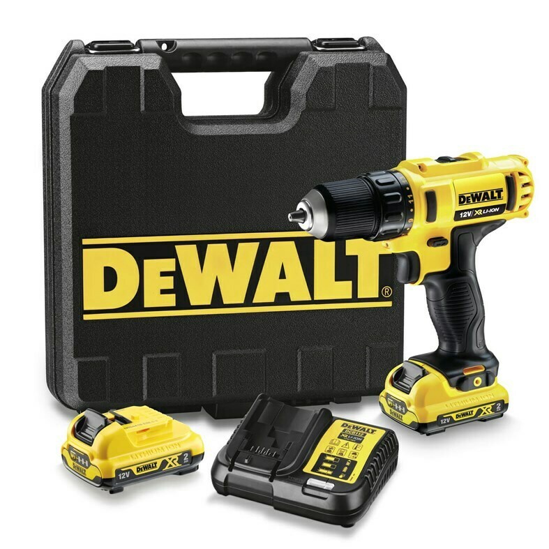 Akukruvikeeraja-trell koos akuga Dewalt DCD710D2-QW, 12 V, 2 Ah