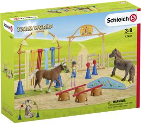 Rinkinys Schleich Farm Wild Pony Agility Training 42481, 53 cm, įvairių spalvų