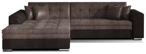 Kampinė sofa Sorento Monolith 09, Monolith 29, ruda sp., kairinė, 195 x 295 cm x 80 cm