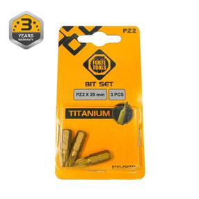 Kruvikeeraja otsikute komplekt Forte Tools BT03-25PZ2T, PZ2, 25 mm