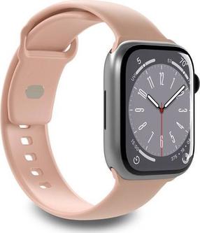 Dirželis Puro, ICON Apple Watch 4/5/6/7/SE/8 40/41mm (S/M & M/L), rožinė sp.
