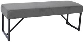 Prieškambario suoliukas Home4you Myla, pilka sp., 110 cm x 36 cm x 42 cm