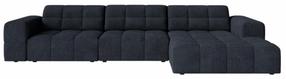 Kampinė sofa Cosmopolitan Design Chicago Eden 16, navy blue sp., dešininė, 167 x 294 cm x 78 cm