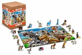 Деревянный пазл Wooden City Welcome to Africa, 37.5 см x 25.4 см, 300 шт., многоцветный