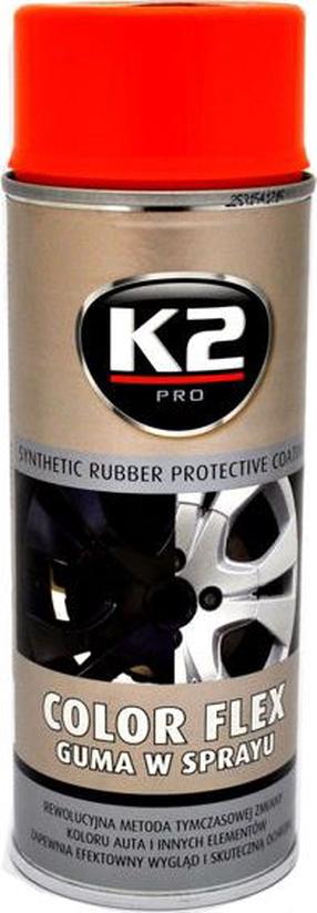 Gumijas aizsardzības aerosols K2 Color Flex, 0.400 l