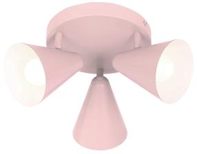 Lampa griesti Candellux Amor, E14, 3 x 40 W, rozā krās. / rozā krās.