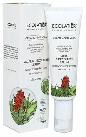 Veido serumas Ecolatier Organic Aloe Vera, 50 ml
