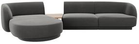 Modulinė sofa Micadoni Miley Blu13, pilka sp., kairinė, 300 x 145 cm x 70 cm