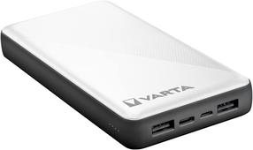 Зарядное устройство - аккумулятор Varta, 20000 мАч, белый цв./черный цв.