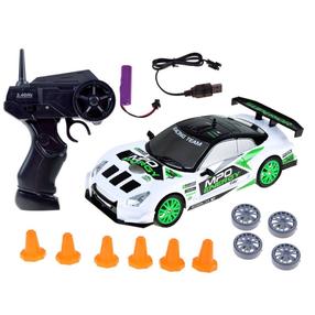 Rc automobilis Drift RC0506, 1:24, balta sp./žalia sp.
