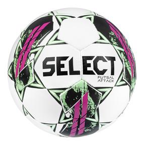 Futbola bumba Select Futsal Attack, 4 izmērs, balta krās./rozā krās.