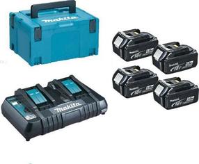 Akumuliatoriaus ir įkroviklio komplektas Makita, 18 V, li-ion, 5000 mAh