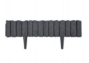 Mauriņa apmale Wood, 58 cm x 12.5 cm, melna krās.