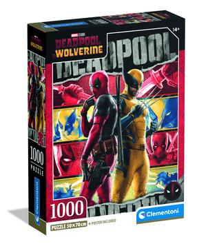 Puzle Clementoni Deadpool&Wolverine 37050, 70 cm x 50 cm, 1000 gab.