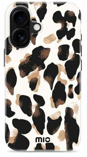 Telefona vāciņš Mio Leopard Magsafe Apple iPhone 16, brūna krās./balta krās./melna krās.