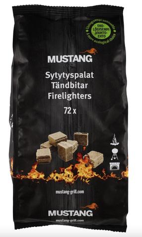 Süütetabletid, pruun v. Mustang Lighting Cubes Eco, 72 tk